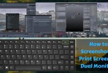 How to screenshot or print screen on dual monitors