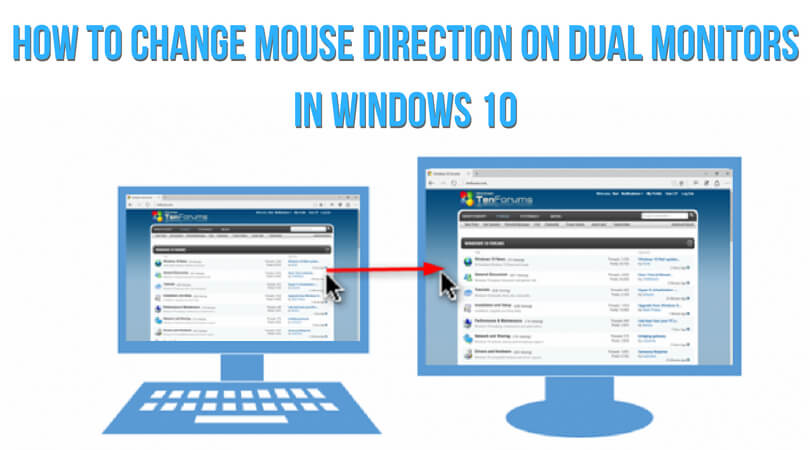How to Change Mouse Direction on Dual Monitors in Windows 10