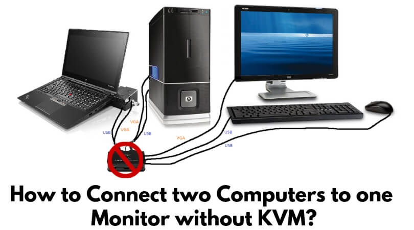 How to Connect two Computers to one Monitor without KVM_